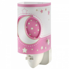 Luz Quitamiedos habitación bebe luna rosa de Dalber